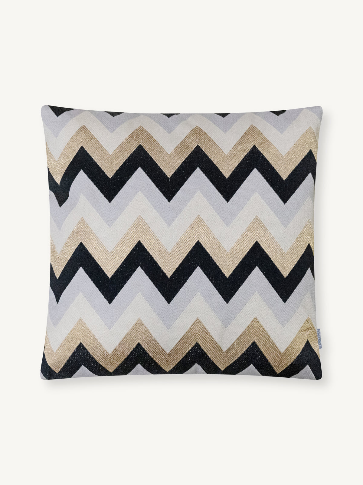 Cushion NESSA 50x50cm black/gold
