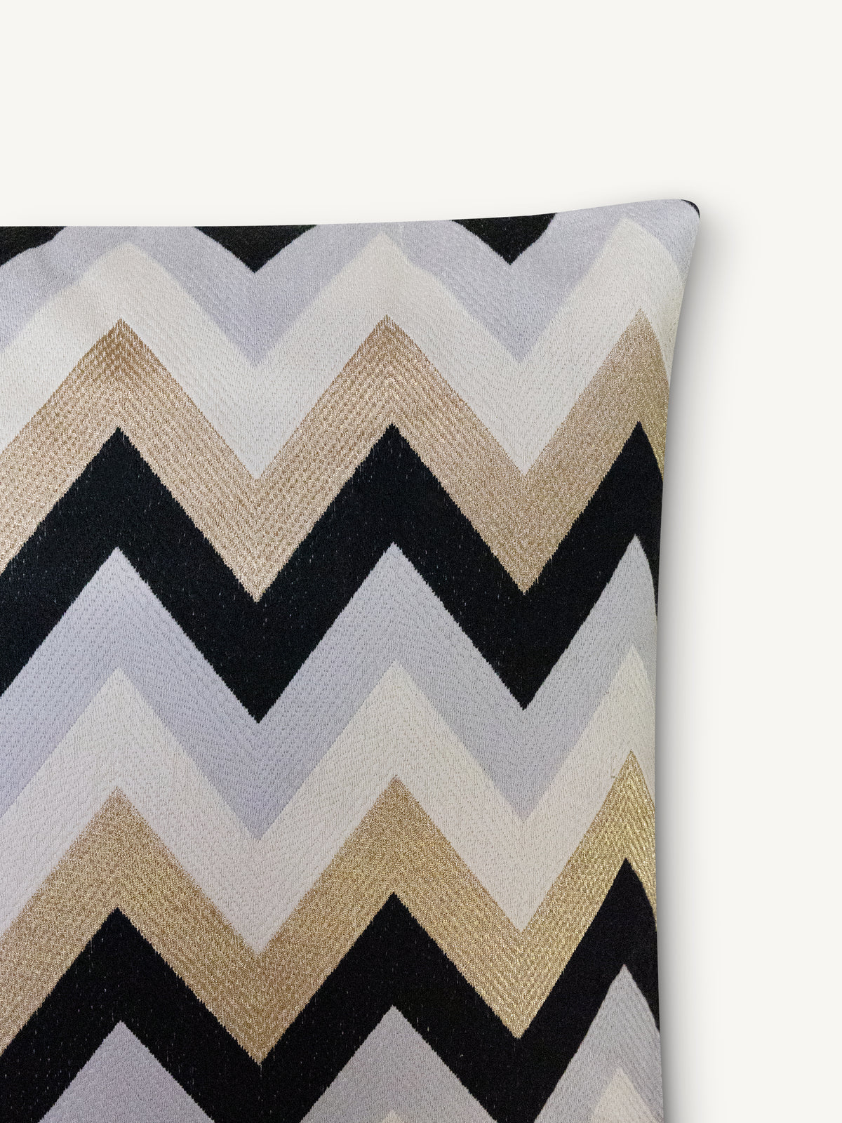 Cushion NESSA 50x50cm black/gold
