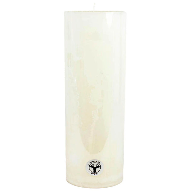 Candle pillar SET/2 rustic ivory 10x10x30