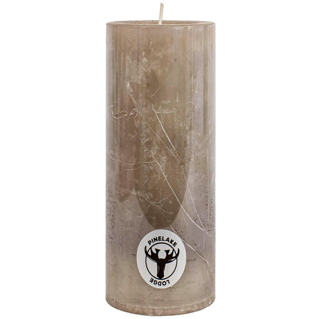 Candle pillar SET/2 rustic stone 10x10x30