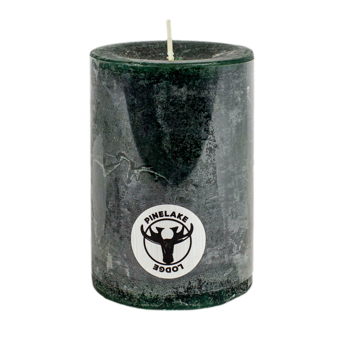 Candle pillar SET/6 rustic pine 7x7x10