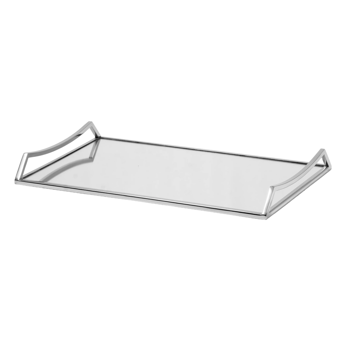 SALE Tray rectangular mirror glass SS/NI 56x36x5