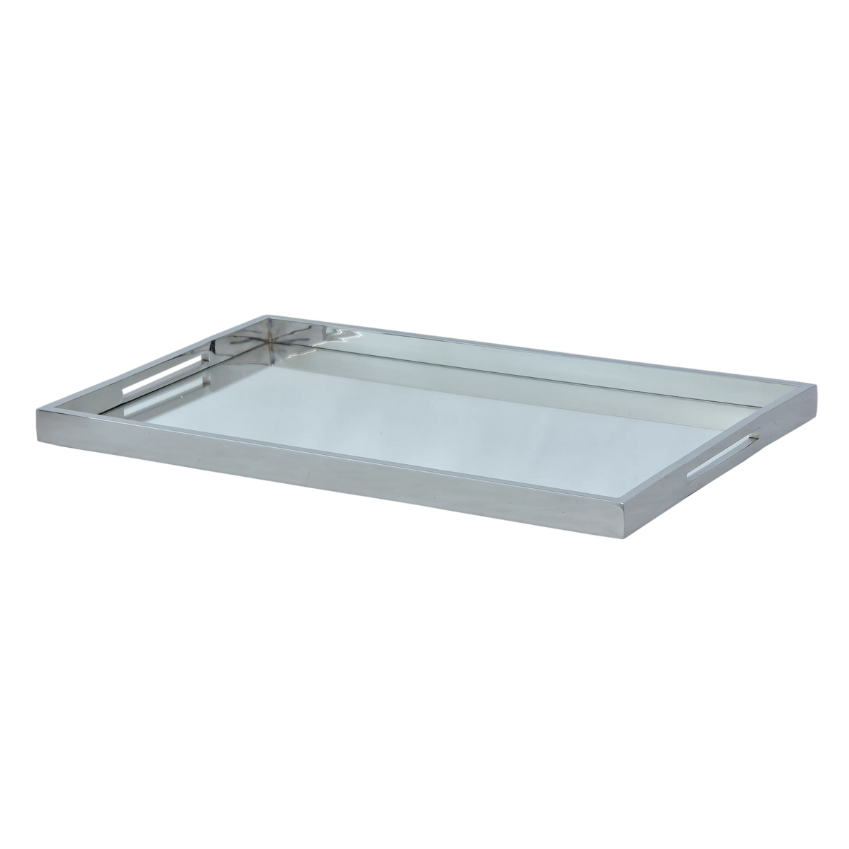 Tray rectangular mirror glass SS/NI 56x36x3