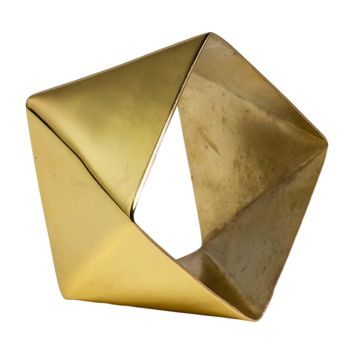 Napkin ring SET/4 BR/GOLD 5x5x3
