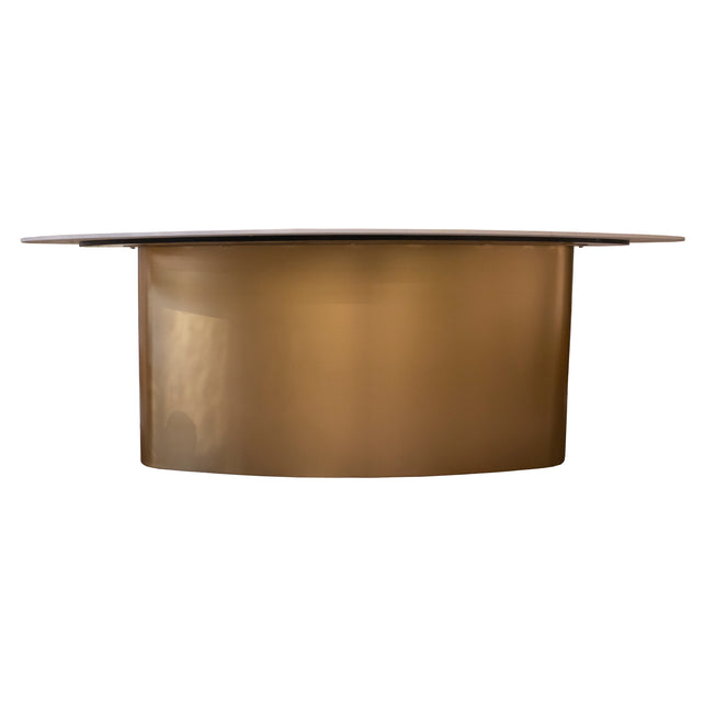 Dining table TOULOUSE ceramic top 200x110x76cm frozen gold