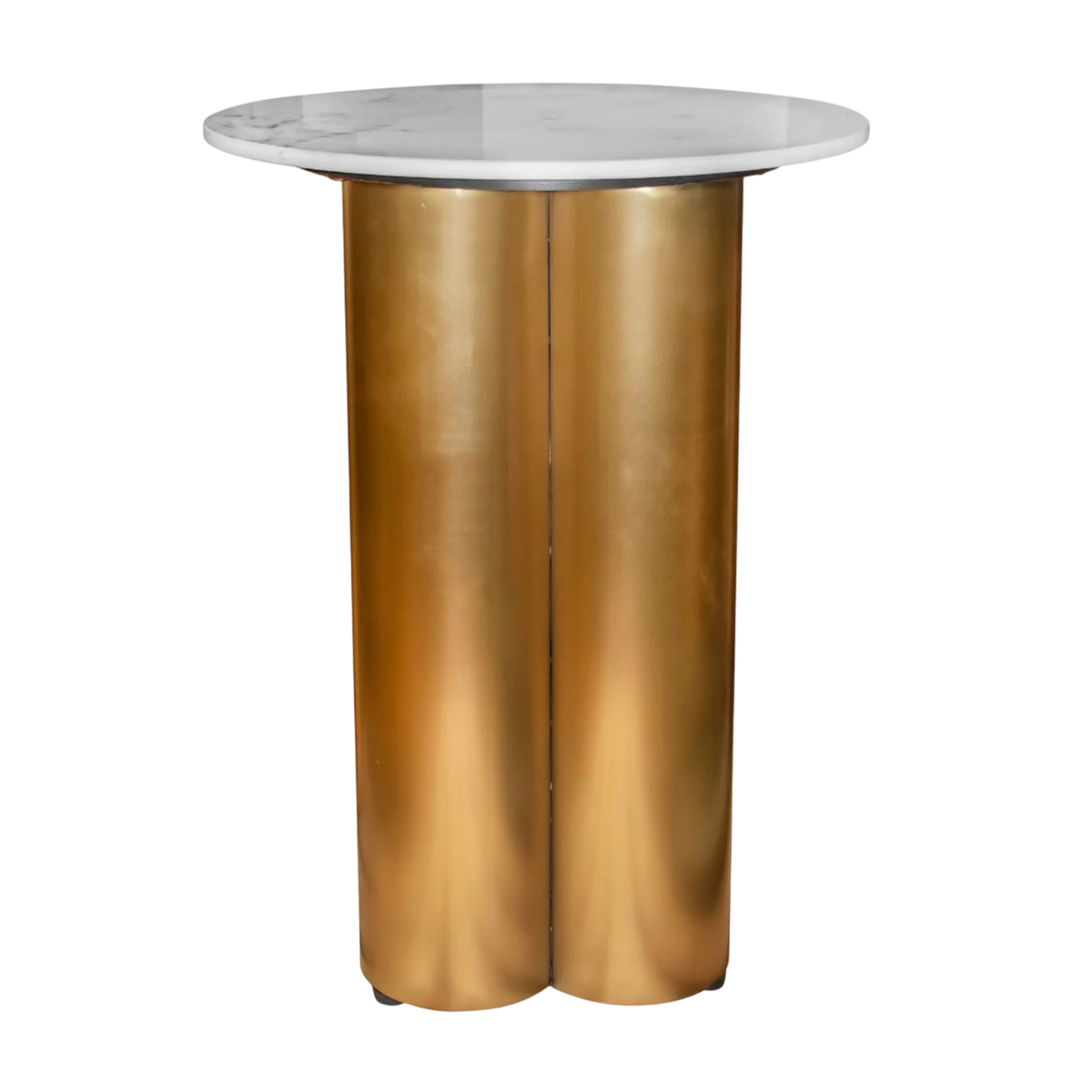 Column TOULOUSE ceramic top Ø40x64cm frozen gold
