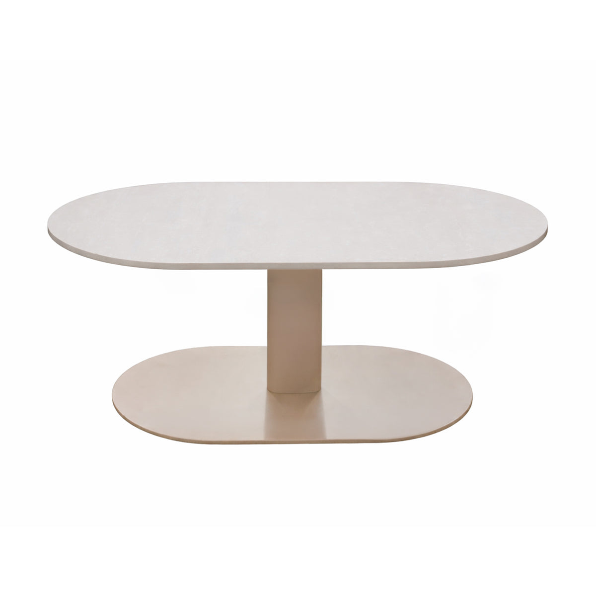 Buiten salontafel PARIS keramisch blad 80x50x37cm beige