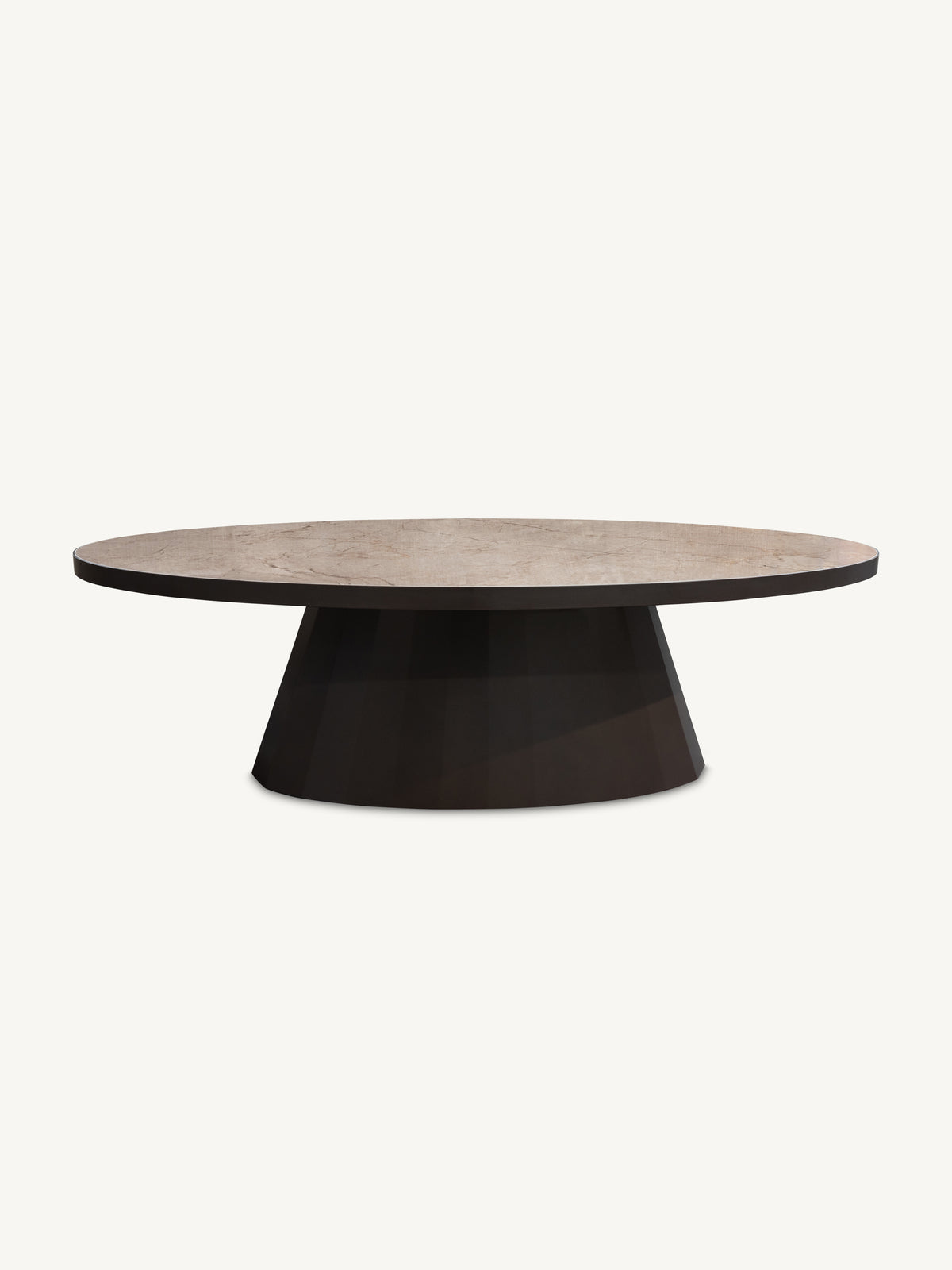 Coffee table ANNECY w/ceramic 130x70x40cm brown