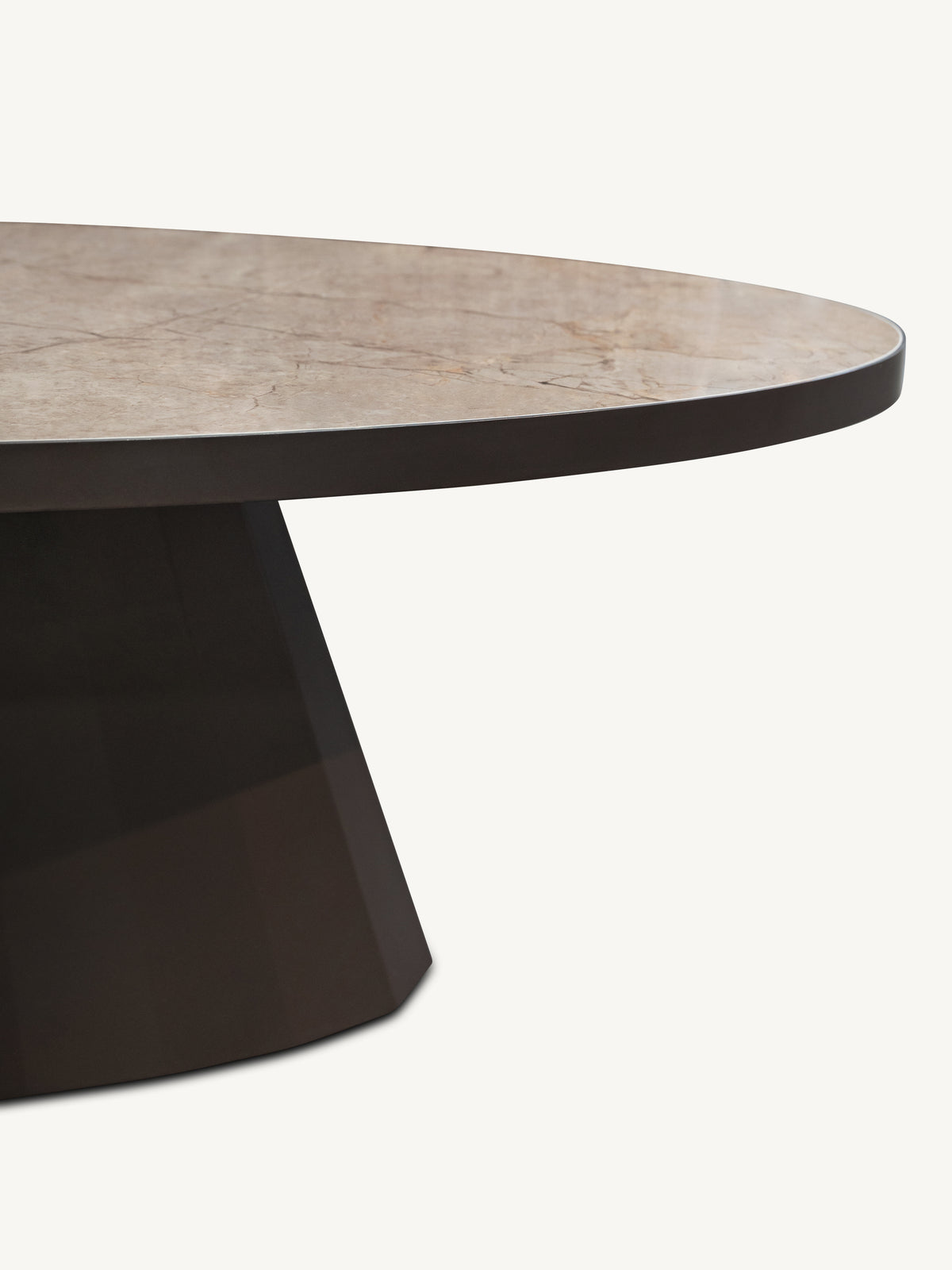 Coffee table ANNECY w/ceramic 130x70x40cm brown