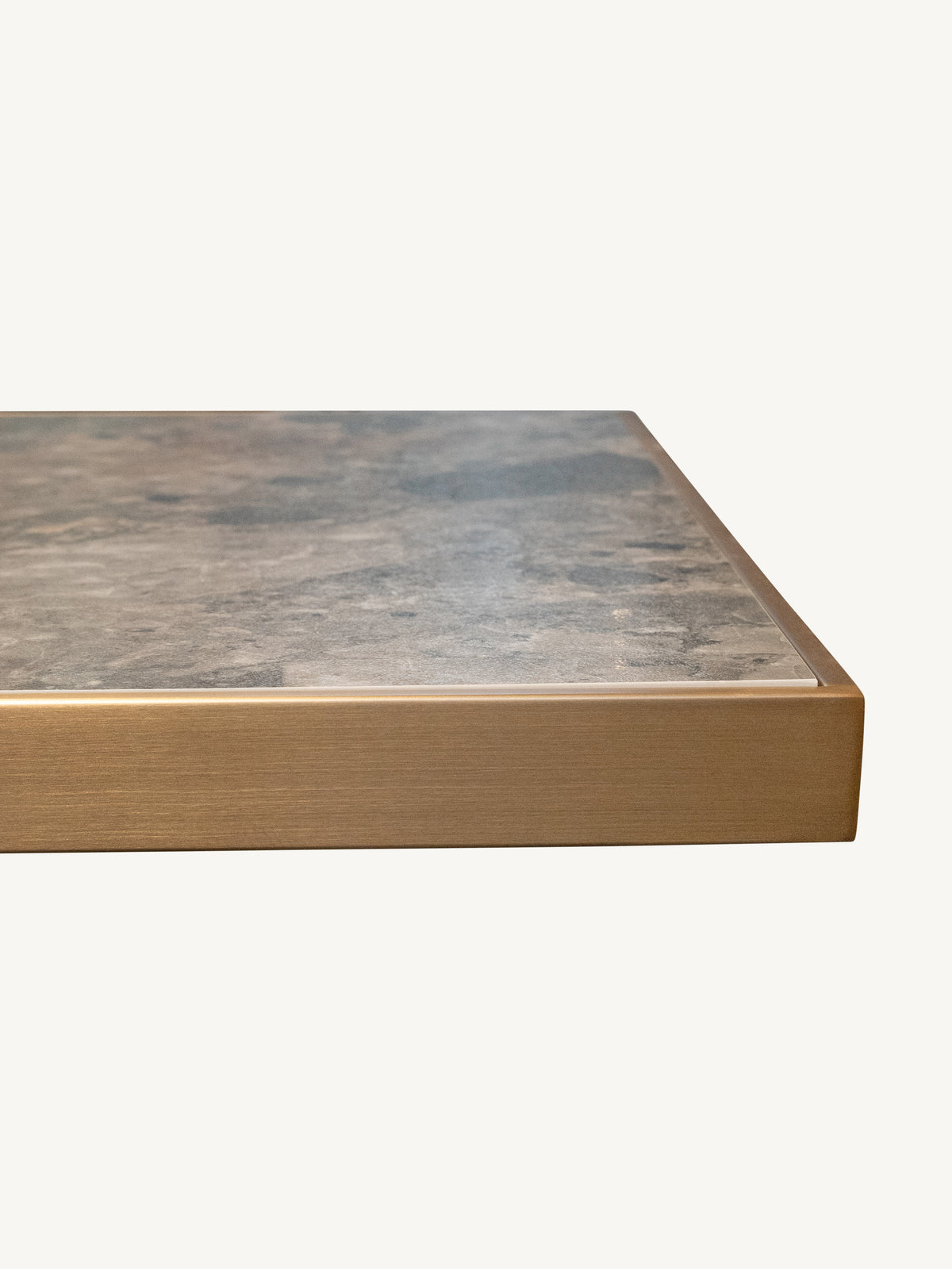 Bistro bar table AVIGNON ceramic top 70x70x105cm frozen gold