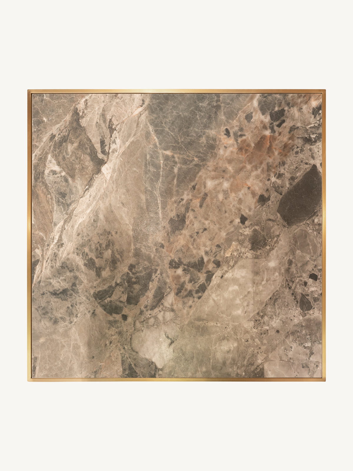 Bistro bar table AVIGNON ceramic top 70x70x105cm frozen gold