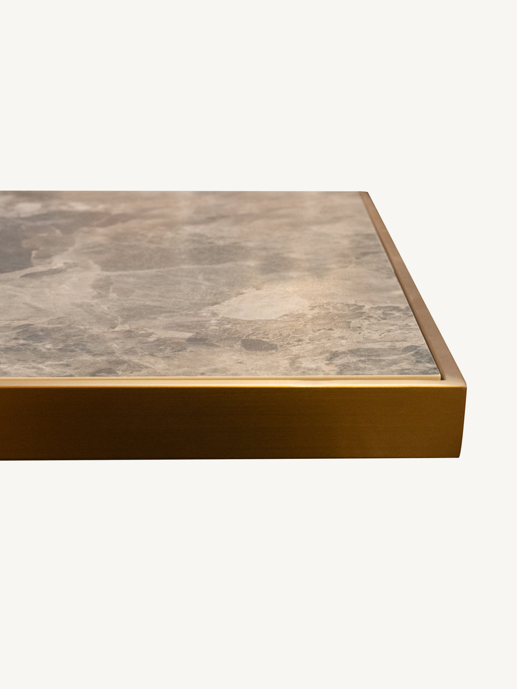 Bistro bar table AVIGNON ceramic top 70x70x76cm frozen gold