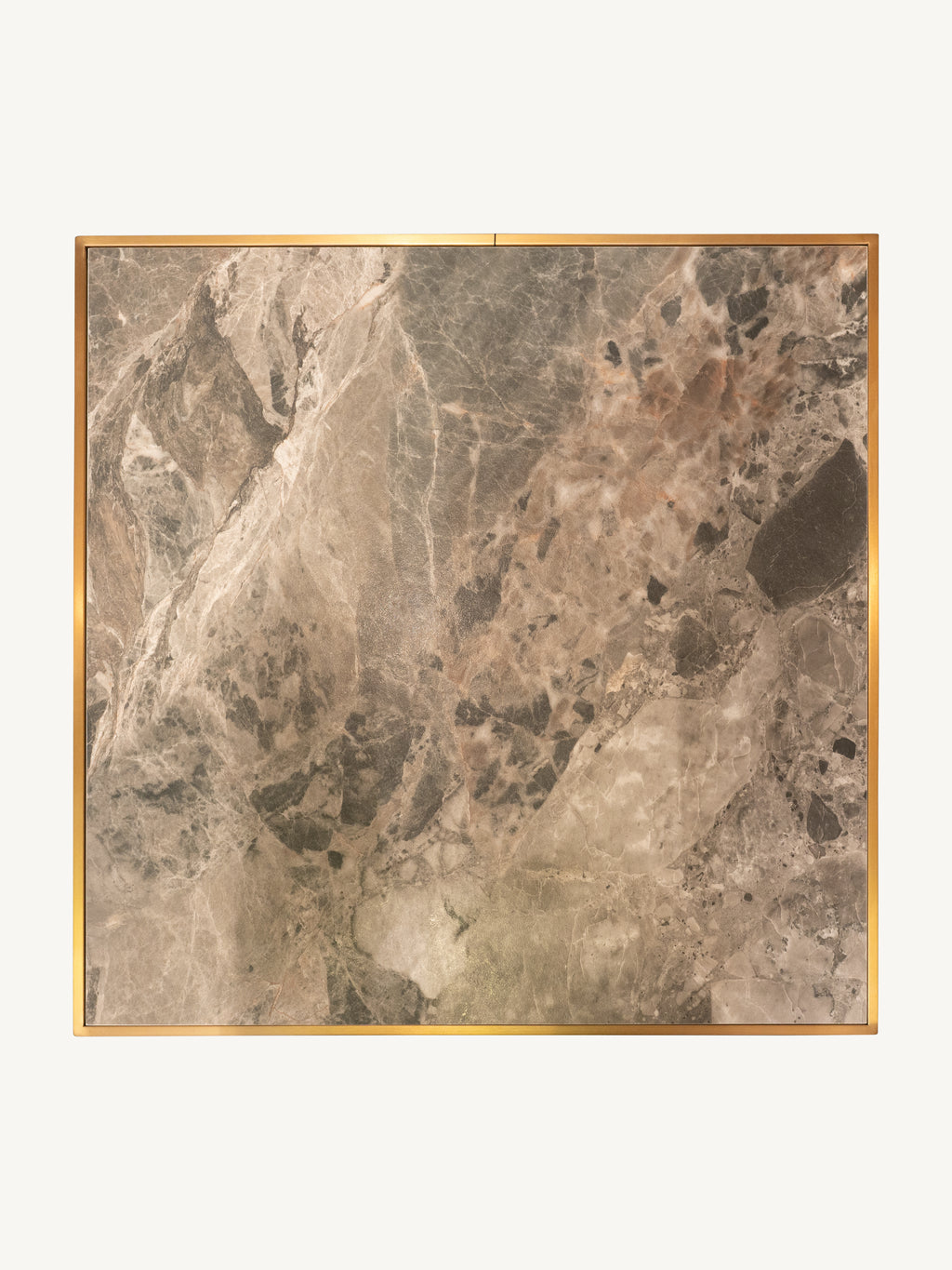 Bistro bar table AVIGNON ceramic top 70x70x76cm frozen gold