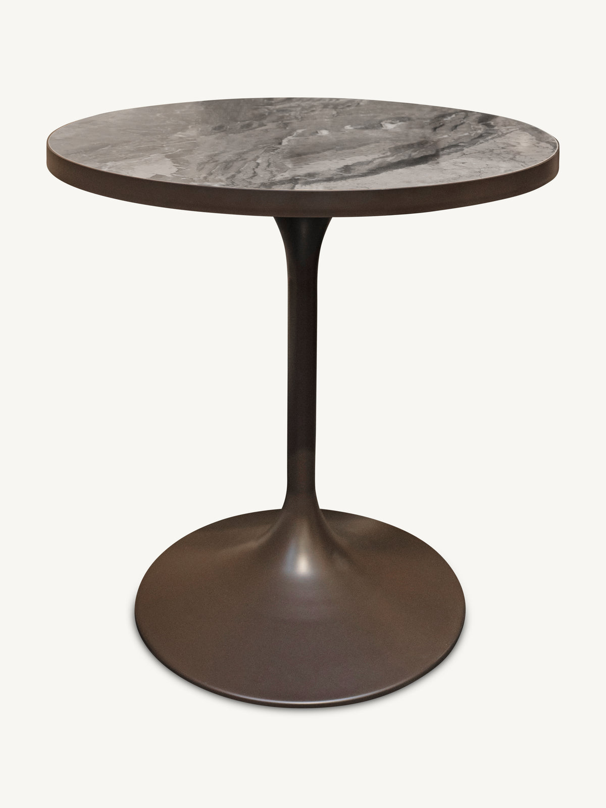 Bistro table NIMES w/ceramic Ø70x76cm brown
