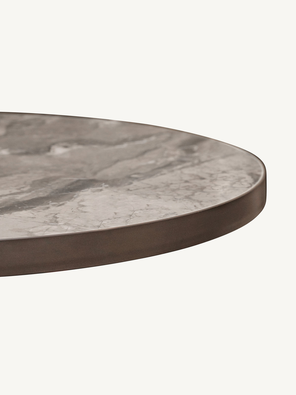 Bistro table NIMES w/ceramic Ø70x76cm brown