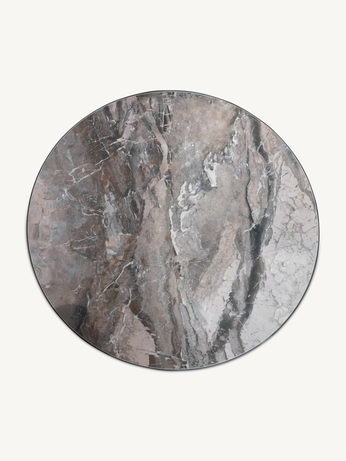 Bistro table NIMES w/ceramic Ø70x76cm brown