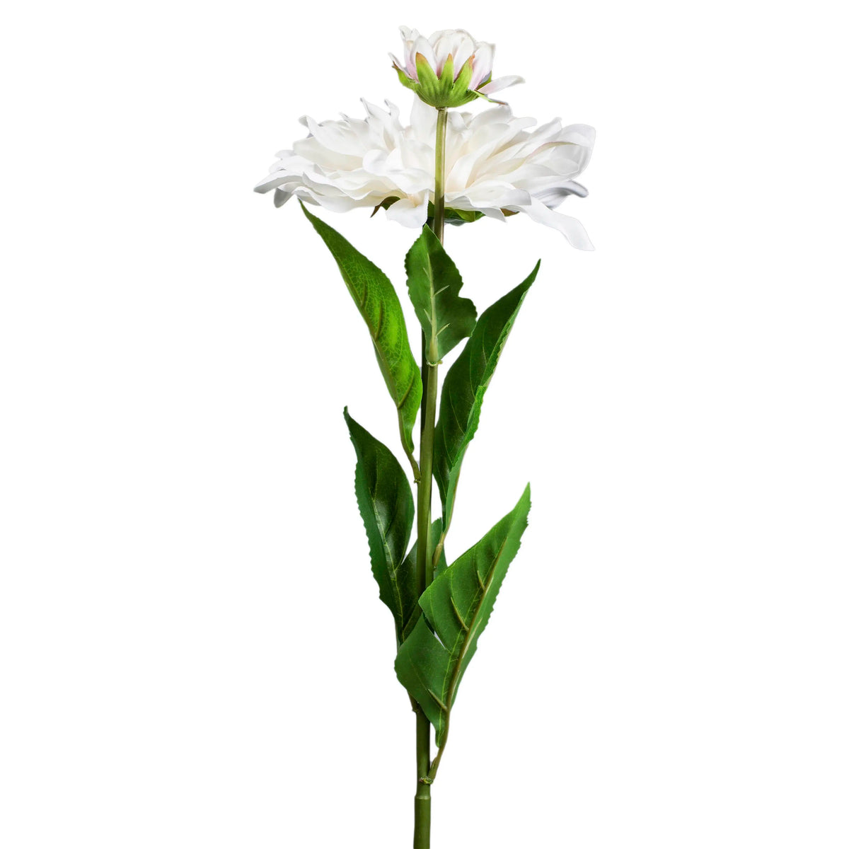 Flower dahlia white 85cm