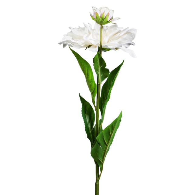 Flower dahlia white 85cm