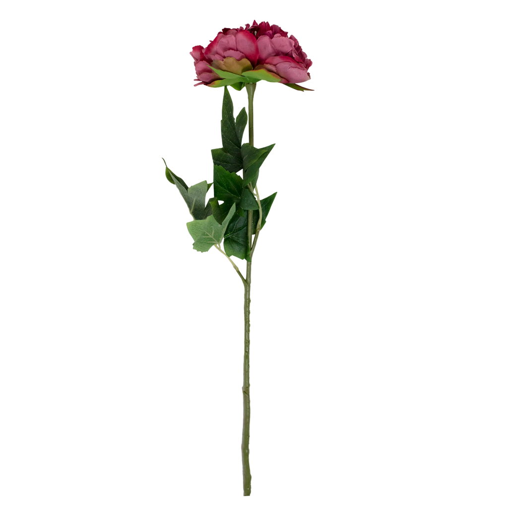 Flower peony red 79cm