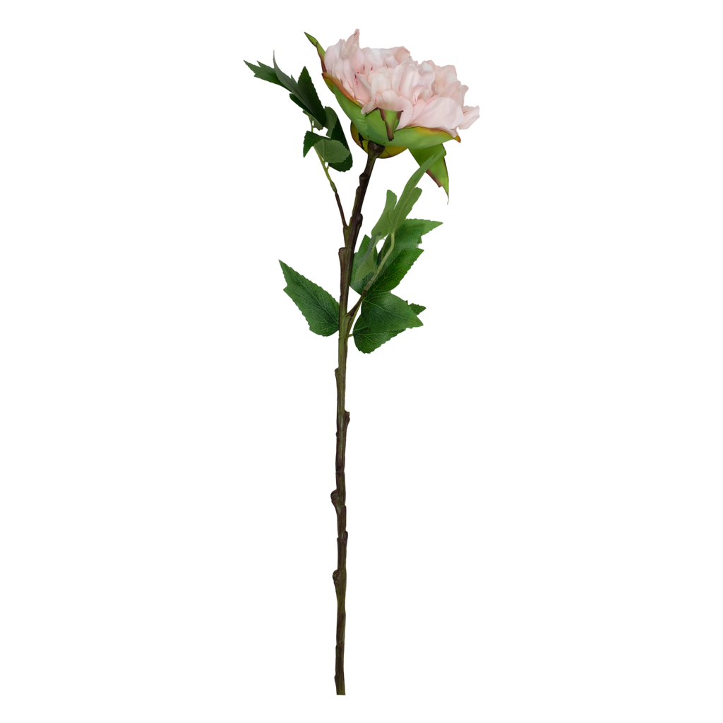 Flower peony light pink 66cm