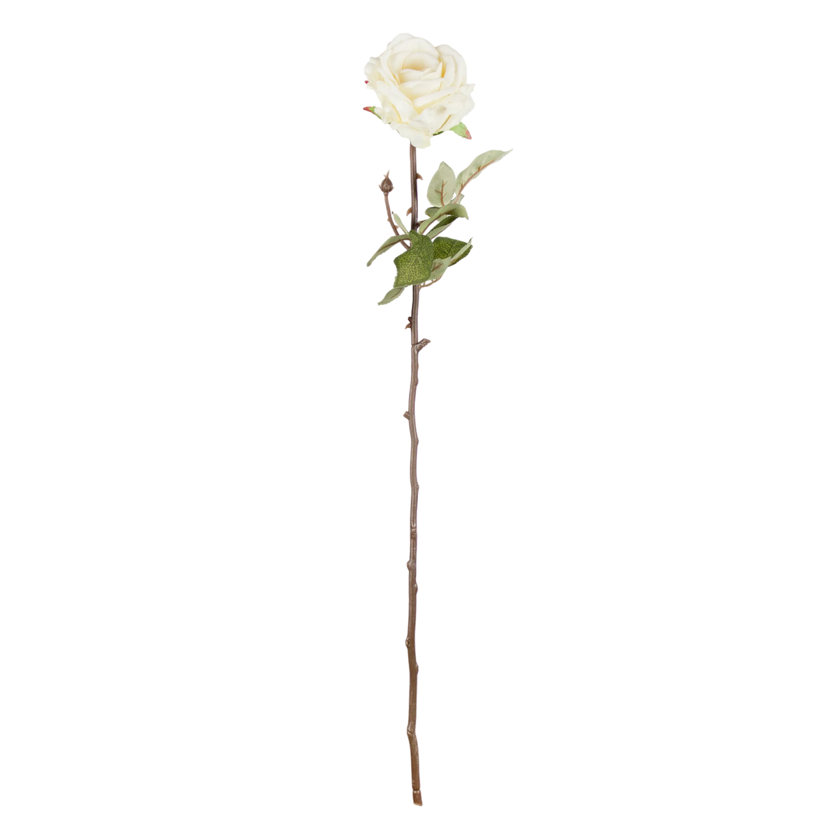 Flower rose white 76cm