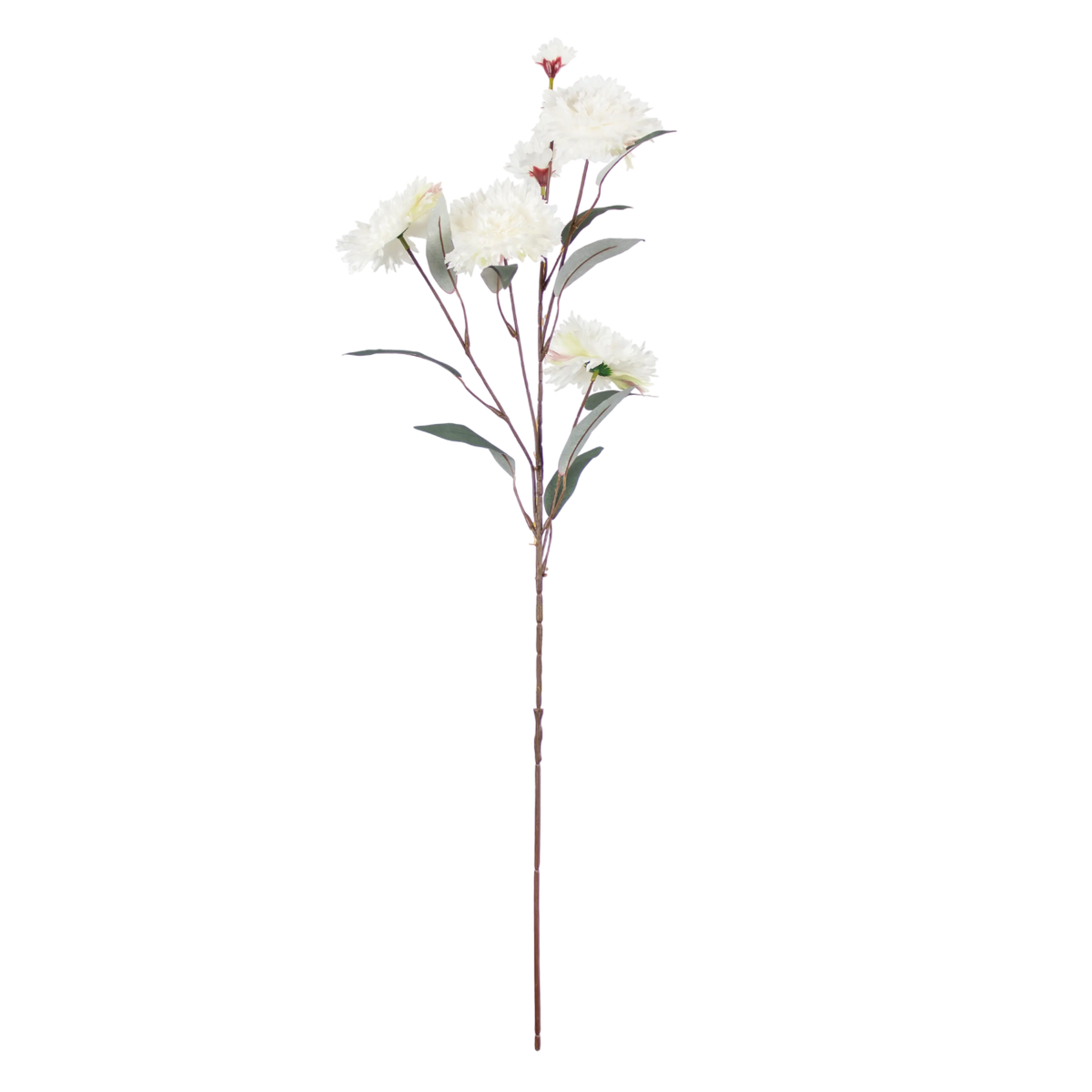 Flower carnation white 79cm