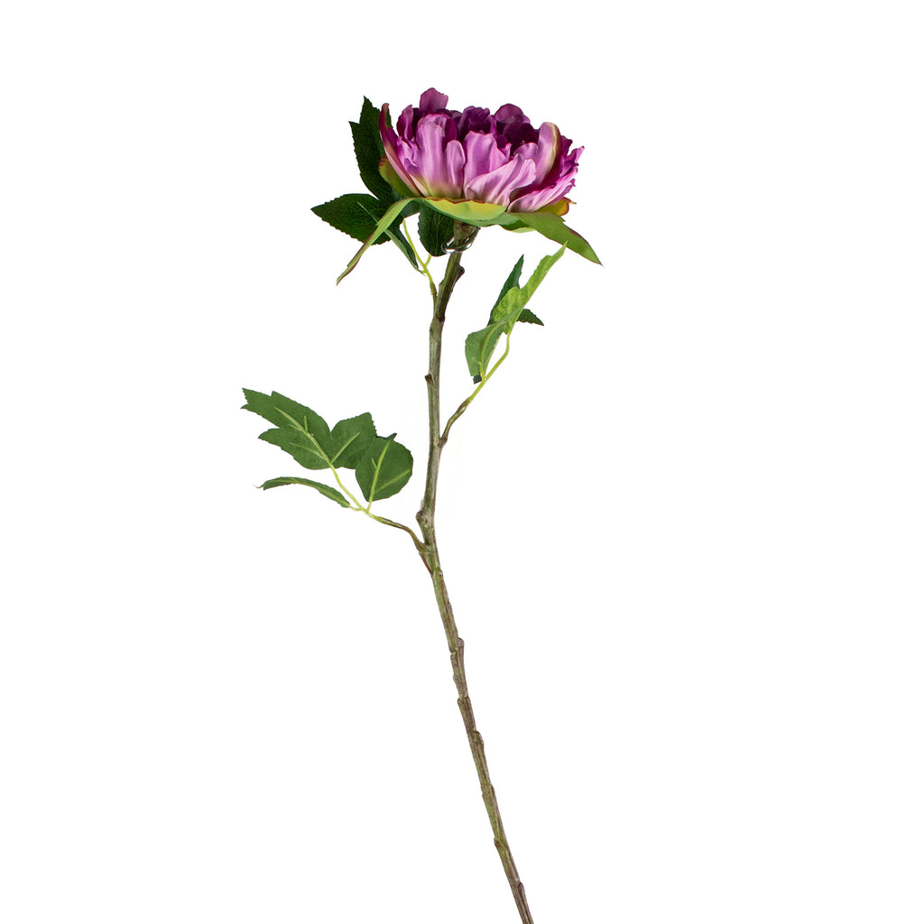 Flower peony light purple 65cm