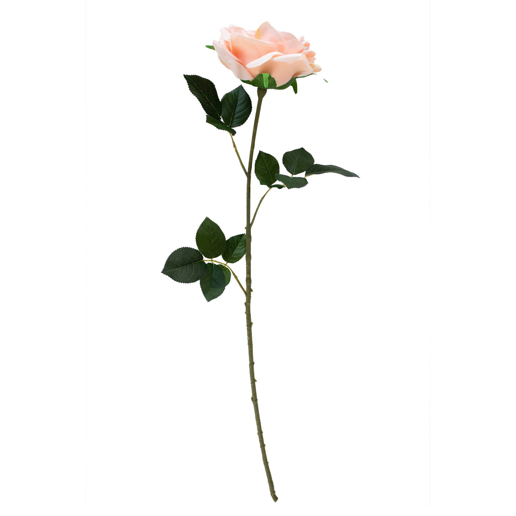 Flower rose soft orange 85cm