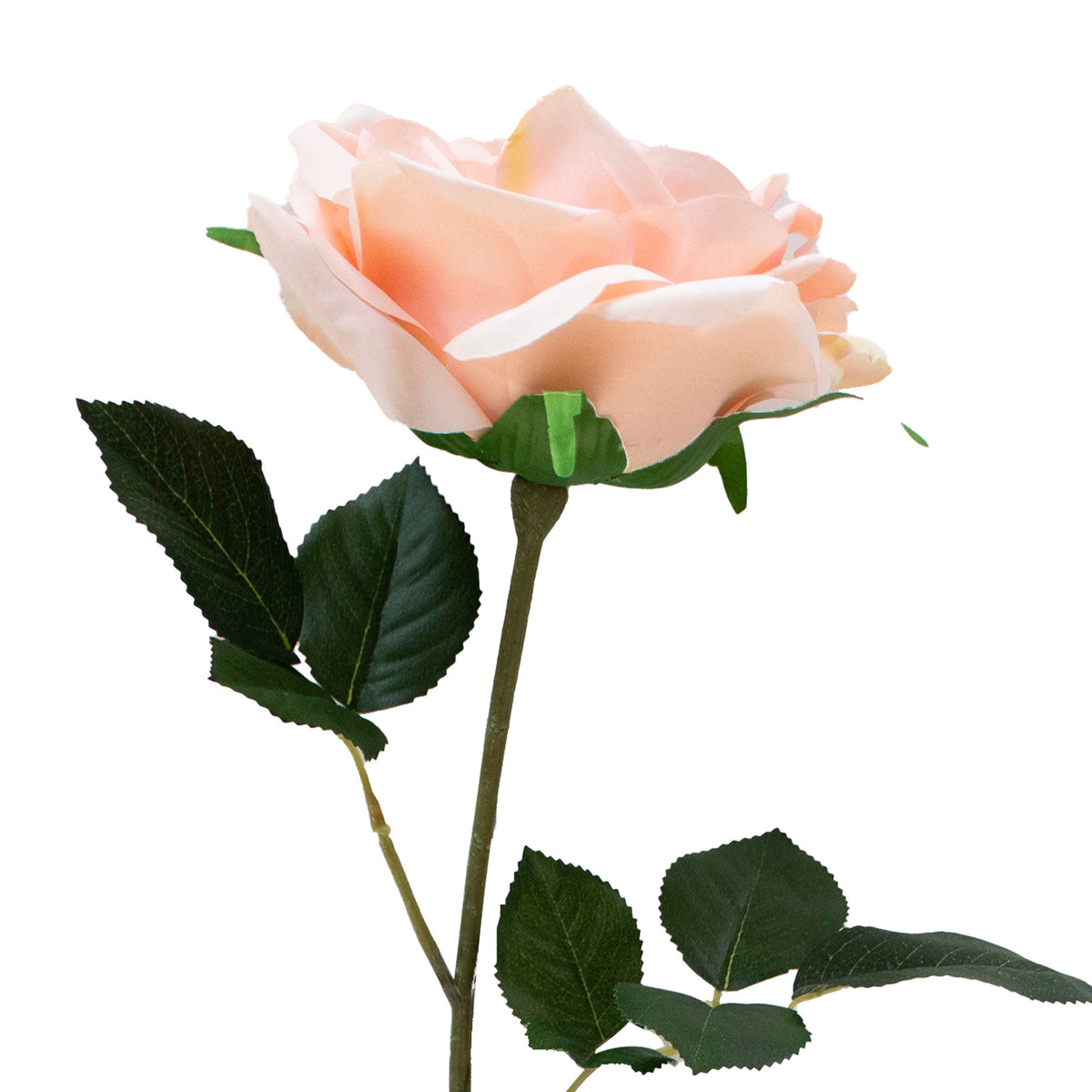 Flower rose soft orange 85cm