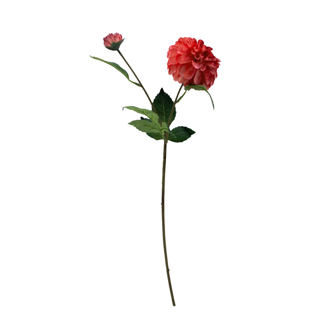 Flower dahlia red 60cm