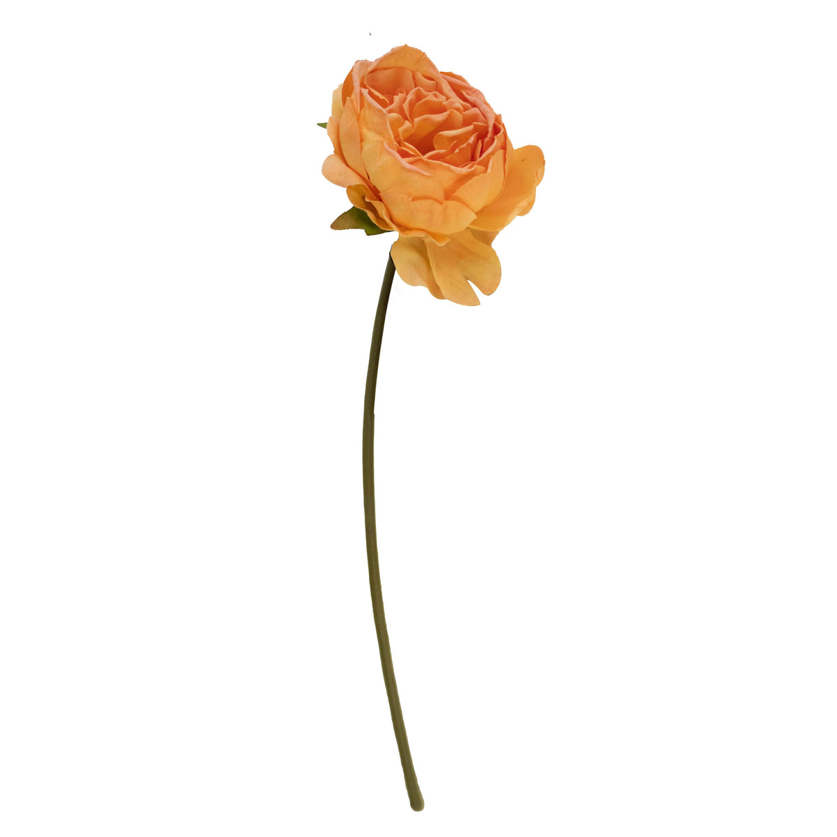 Flower peony orange 25cm