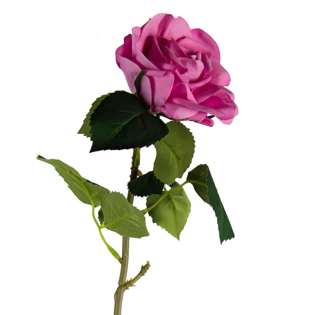 Flower real touch rose soft pink 51cm