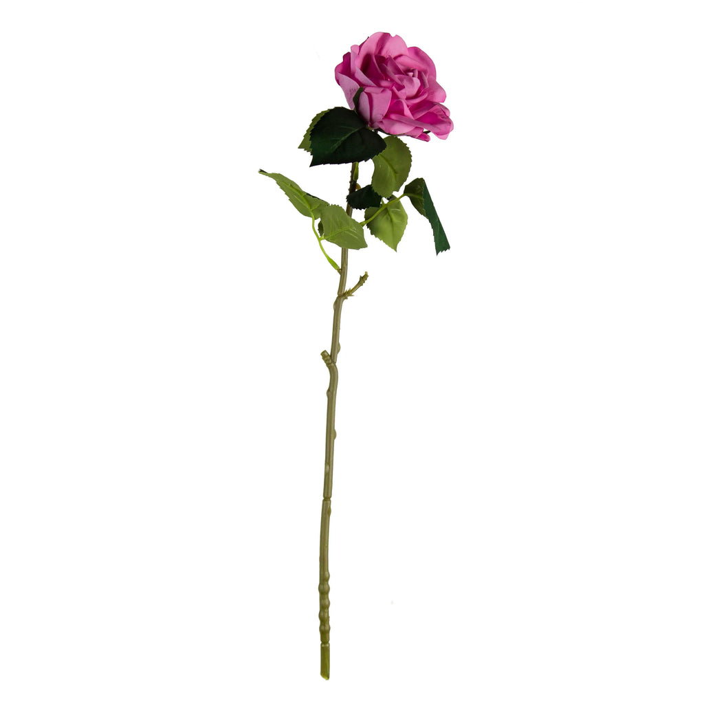 Flower real touch rose soft pink 51cm