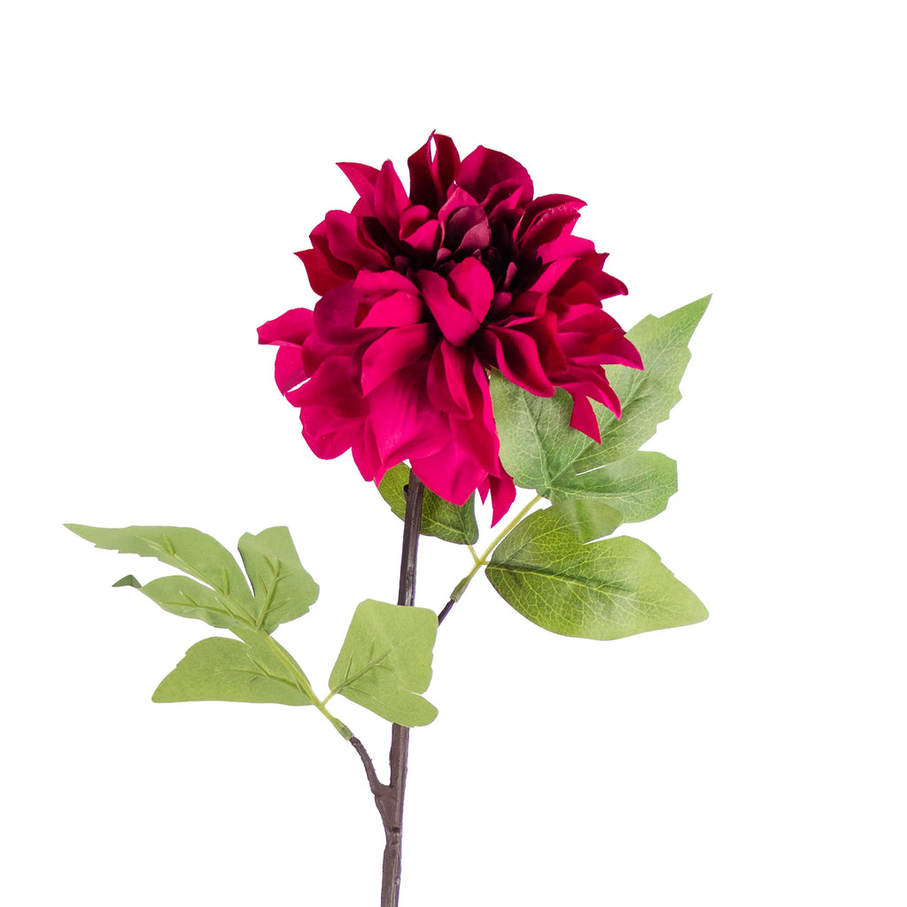Flower peony burgundy fuchsia 62cm