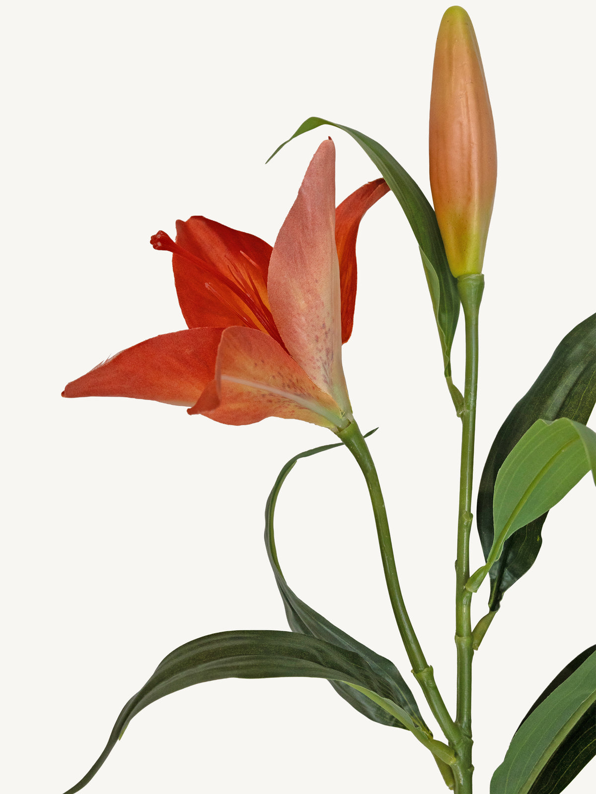 Flower LILY 85cm orange