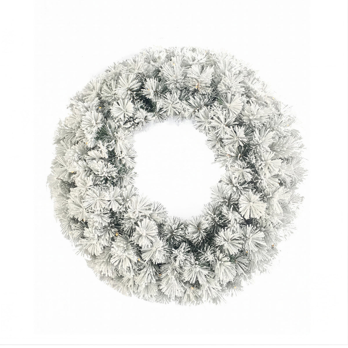 Wreath BLIZZARD 100LED battery box Ø120cm snow