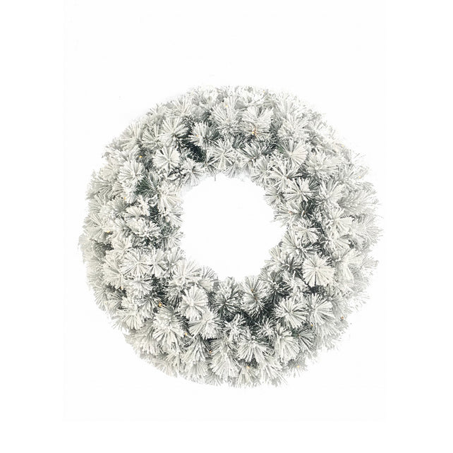 Krans BLIZZARD 50LED accubox Ø90cm sneeuw