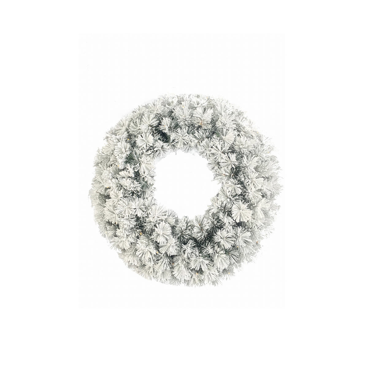 Wreath BLIZZARD 40LED battery box Ø60cm snow