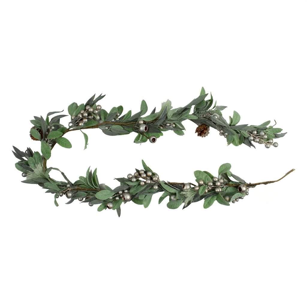Garland w/pinecones decorated 180cm