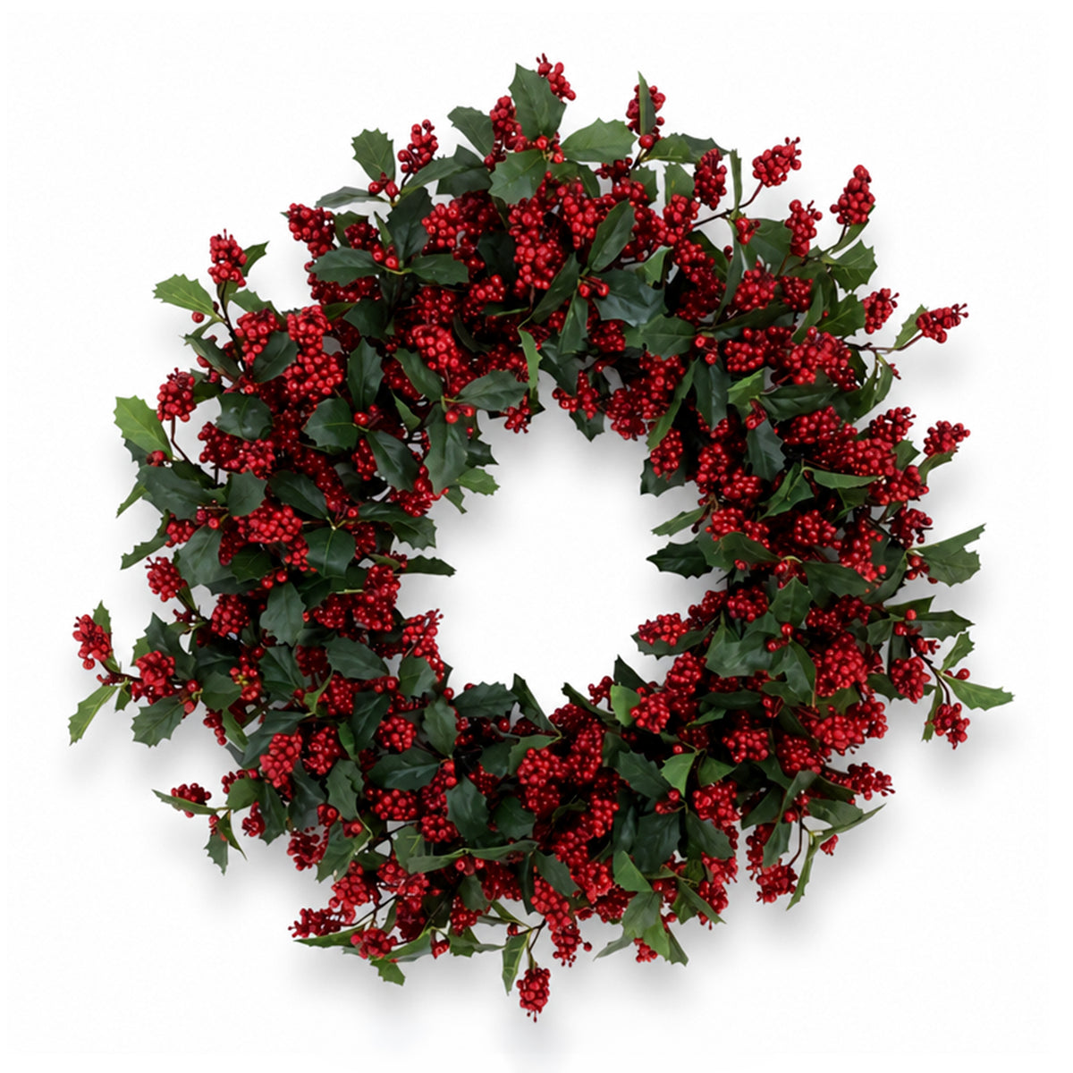 Wreath CLARET Ø71x18cm green red