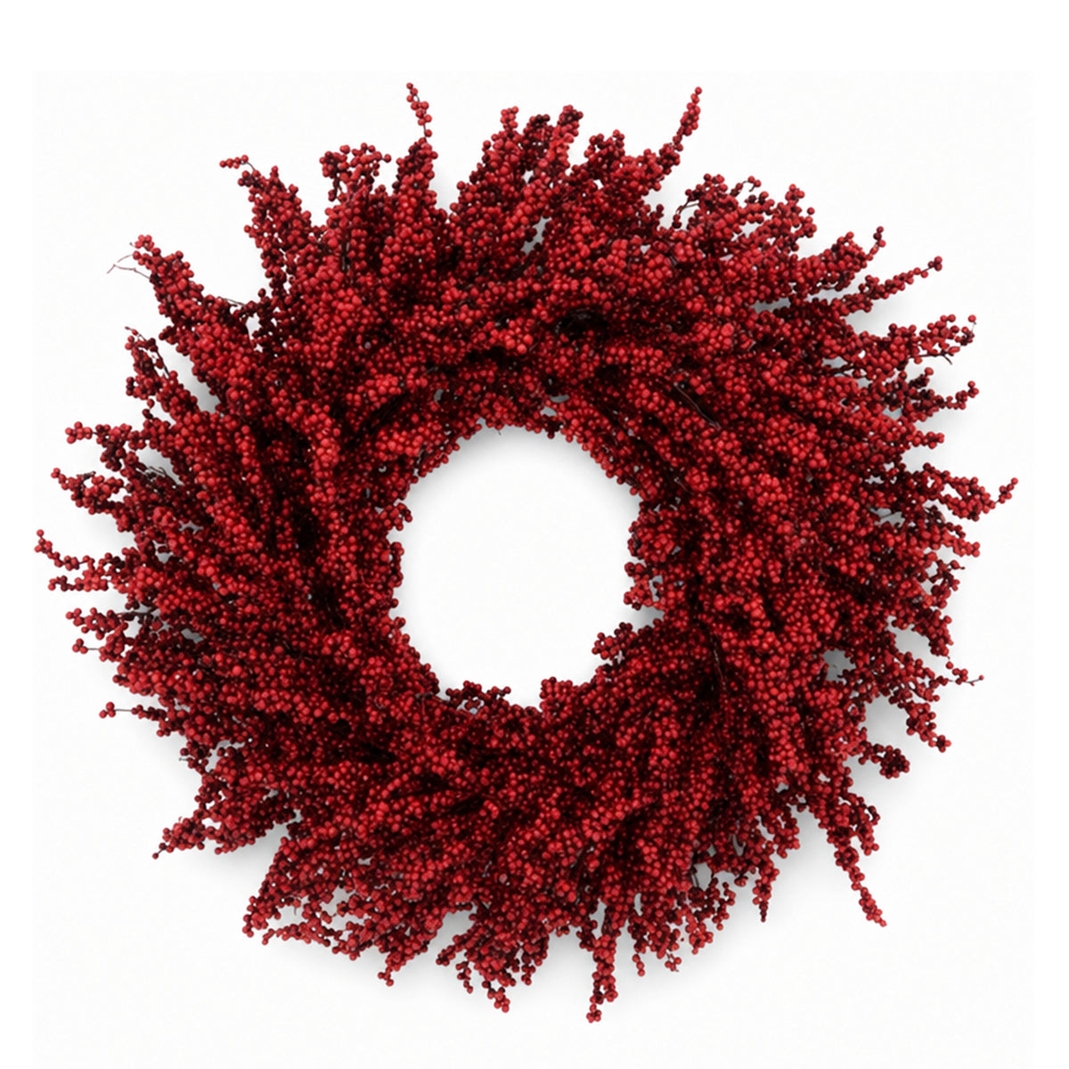 Wreath GARNET Ø80x25cm red