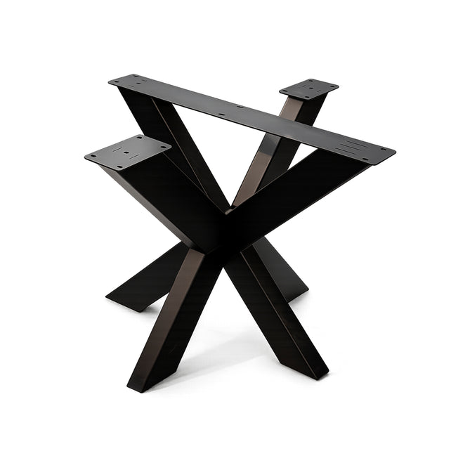 Leg 3D-shape MALIK dismountable 80x80x73cm black