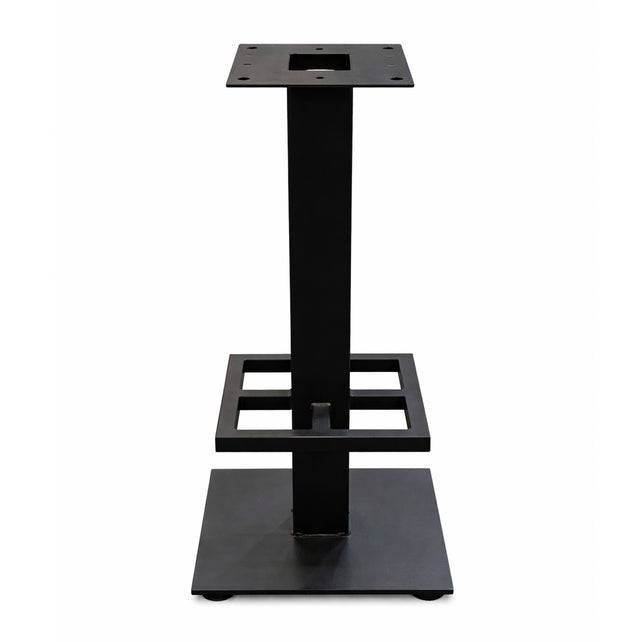 Bar table leg THOR w/footrest 42x42x101cm black