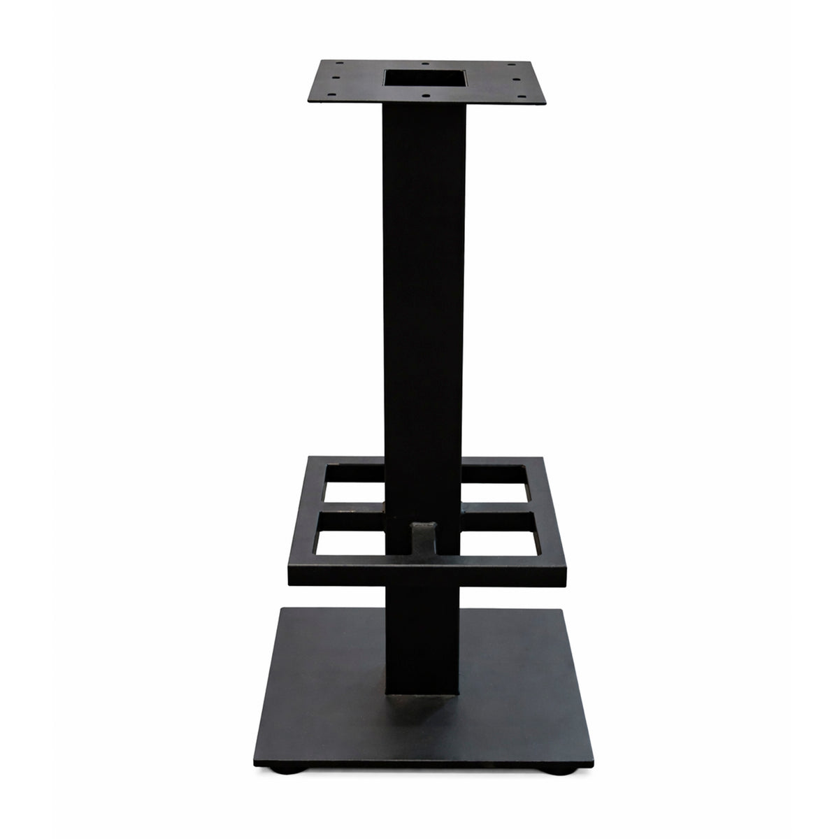 Bar table leg THOR w/footrest 42x42x96cm black