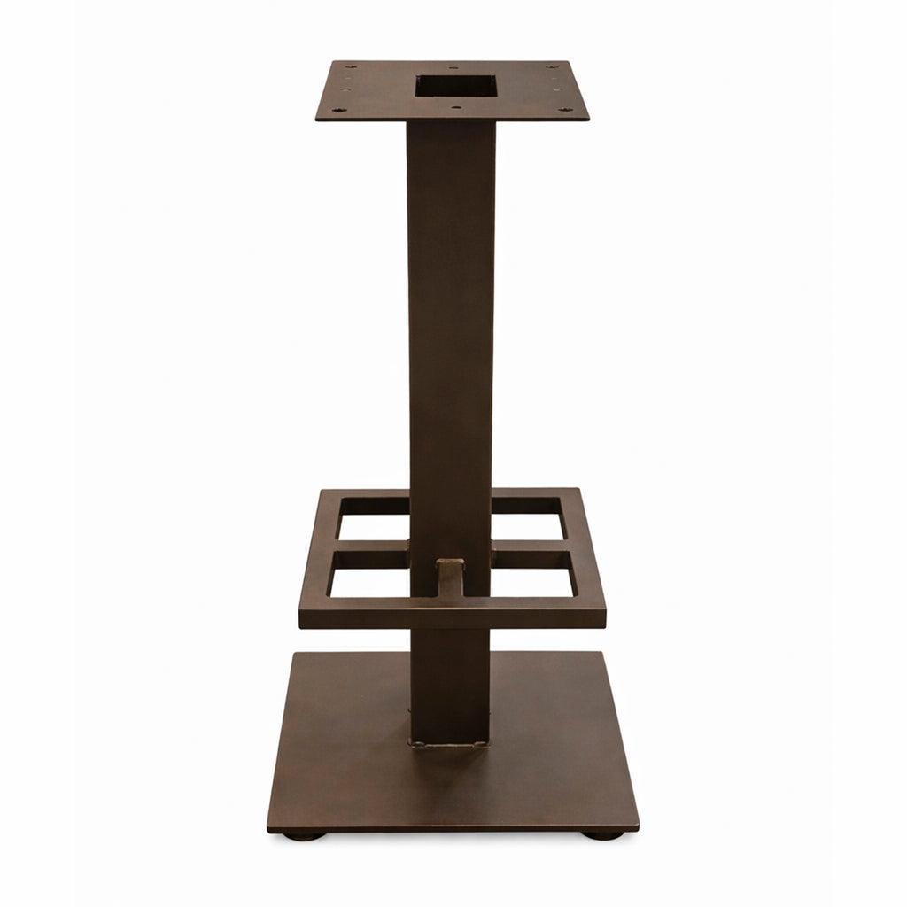 Bartafelonderstel THOR met voetsteun 42x42x101cm brons