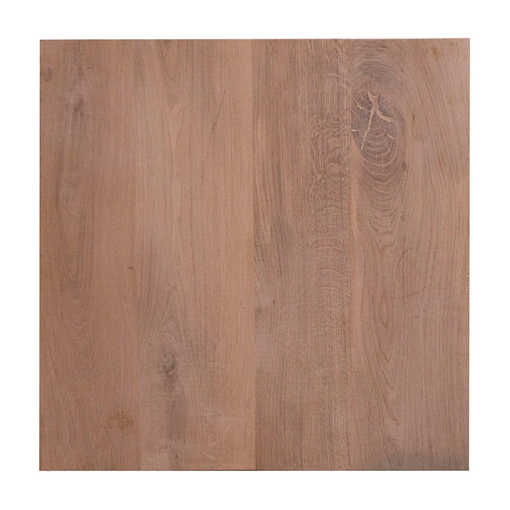 Table top oak bistro natural untreated 70x70x4