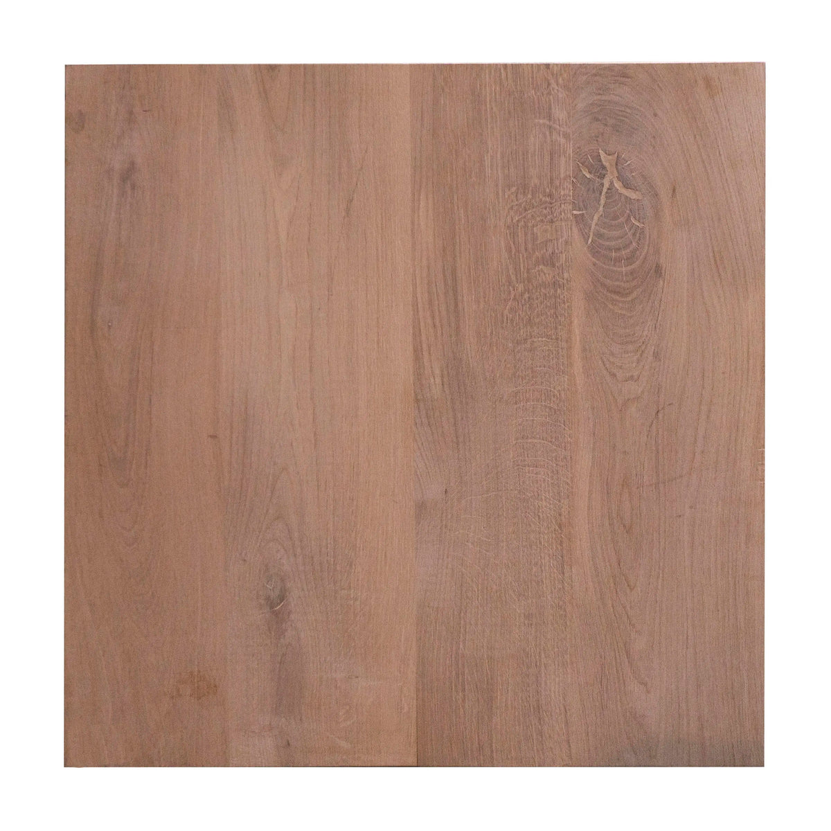 Table top oak bistro natural untreated 70x70x4