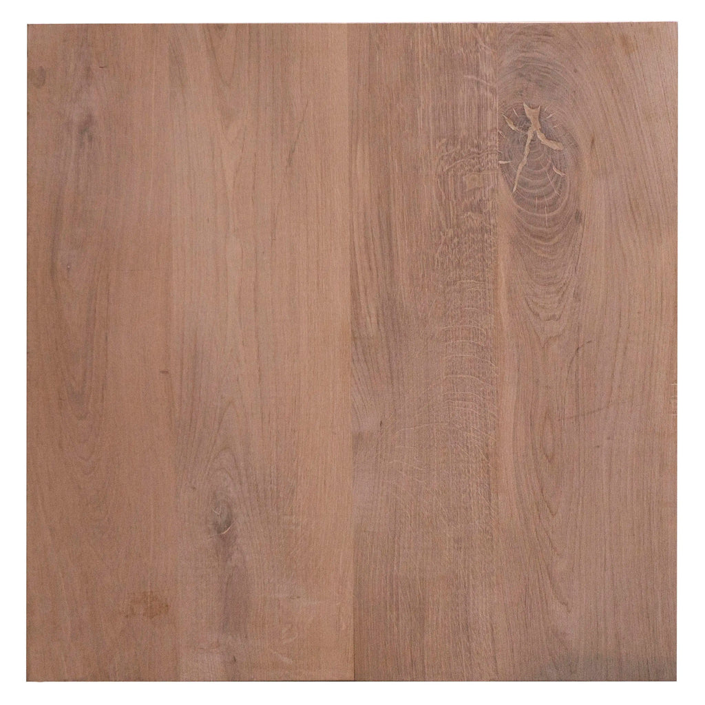 Table top oak bistro natural untreated 80x80x4