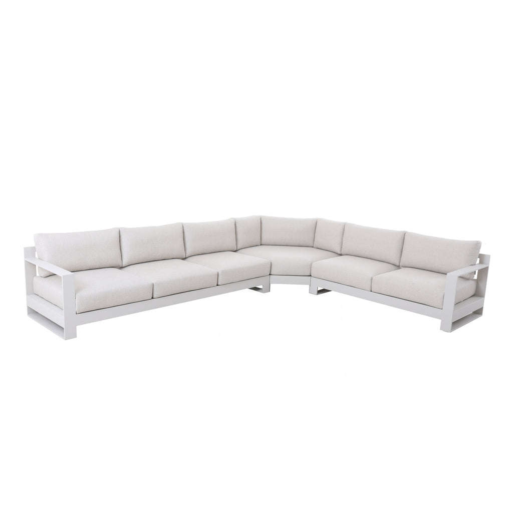 Outdoor sofa CUBA 3-piece 332x254x65cm beige