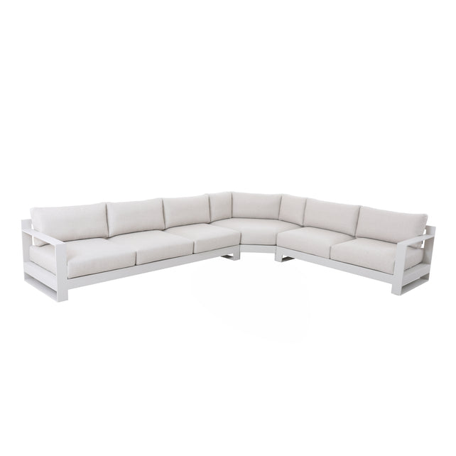 Buitenbank CUBA 3-delig 332x254x65cm beige